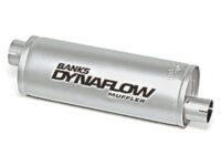 Stainless Steel Exhaust Muffler 3 Inch Inlet X 3.5 Inch Outlet Various Applications Banks Power
