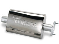 Stainless Steel Exhaust Muffler 2.5 Inch Inlet and Outlet W/adapter 04-06 Jeep 4.0L Banks Power