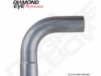 Exhaust Pipe Elbow 90 Degree L Bend 4 Inch Aluminized Performance Exhaust Elbow Diamond Eye