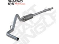 Cat Back Exhaust System 2014 Silverado/Sierra 1500 4.8L And 5.3L V8 3 Inch Single In/Out Pass Stainless Diamond Eye