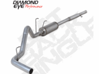 Cat Back Exhaust System 06-08 Dodge RAM 1500 5.7L Hemi 3 Inch Cat Back Single Pass With Muffler Aluminized Diamond Eye
