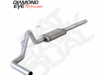 Cat Back Exhaust System For 04-08 Ford 150 5.4L 3 Inch With Muffler Cat Back Single Side Exit Aluminized Diamond Eye