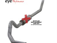 Turbo Back Exhaust 94-02 Dodge RAM 2500/3500 5.9L Cummins 4 Inch SinglePassNo Muffler Aluminized Diamond Eye