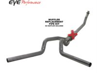 Turbo Back Exhaust 94-02RAM 2500/3500 4 Inch Single/Dual Split Rear/ Split Side No Muffler Stainless Diamond Eye