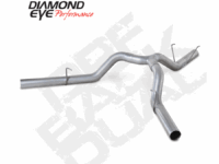 DPF Back Exhaust For 2014 RAM 2500 6.7L Mega Cab Short Box 4 Inch Single/Dual Split Rear Aluminized Diamond Eye