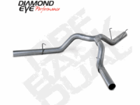 DPF Back Exhaust For 2014 RAM 2500 6.7L Mega Cab Short Box 4 Inch Single/Dual Split Rear Stainless Diamond Eye