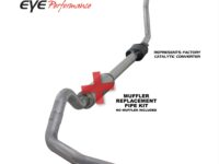 Turbo Back Exhaust 94-97.5 Ford F250/F350 Superduty 7.3L 4 Inch Single Pass No Muffler Aluminum Diamond Eye