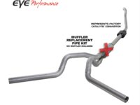 Turbo Back Exhaust 94-97.5 F250/F350 4 Inch Single/Dual Split Rear/Side No Muffler Aluminum Diamond Eye