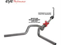 Turbo Back Exhaust 94-97.5 F250/F350 4 inch Single/Dual Split Rear/Side No Muffler Stainless Diamond Eye