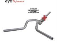 Cat Back Exhaust System 94-97.5 Ford F250/F350 Superduty 7.3L 4 Inch No Muffler Single in/Dual out Aluminum Diamond Eye