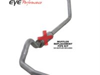 Turbo Back Exhaust For 00-03.5 Ford F250/F350 Superduty 7.3L 4 Inch Single Pass No Muffler Aluminum Diamond Eye