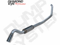 Turbo Back Exhaust Ford 7.3 Liter Underbody Exit Single Turn Down With Muffler Stainless Diamond Eye