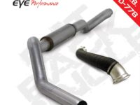 Cat Back Exhaust System For 06-07 Silverado/Sierra 2500/3500 5 Inch Single Pass No Muffler Stainless Diamond Eye
