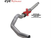 Cat Back Exhaust System For 94-97.5 Ford F250/F350 Superduty 7.3L 5 Inch Single Pass No Muffler Aluminum Diamond Eye