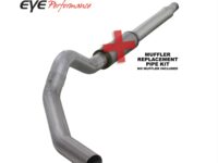 Cat Back Exhaust System For 03-07 Ford F250/F350 Superduty 6.0L 5 Inch No Muffler Single Pass Aluminized Diamond Eye
